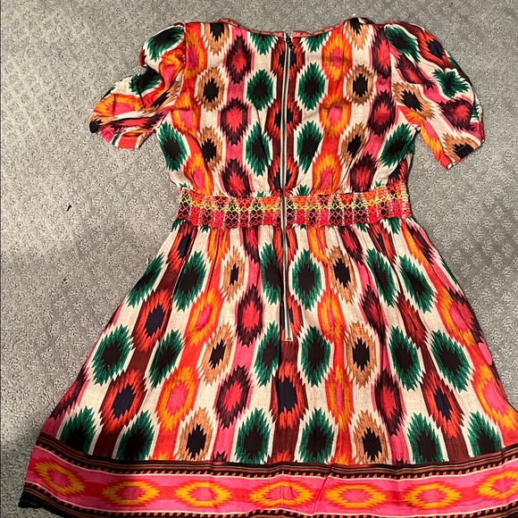 Colorful Geometric Pattern Dress - Picture 2 of 3